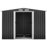 Home & Garden > Storage - Giantz Garden Shed Outdoor Storage Sheds 2.6x3.9x2M Workshop Metal Base Grey - Garden Yard