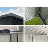 Home & Garden > Storage - Giantz Garden Shed Outdoor Storage Sheds Tool Workshop 2.58X2.07M - Garden Yard