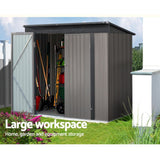 Home & Garden > Storage - Giantz Garden Shed Sheds Outdoor Storage 1.95x1.31M Steel Workshop House Tool - Garden Yard