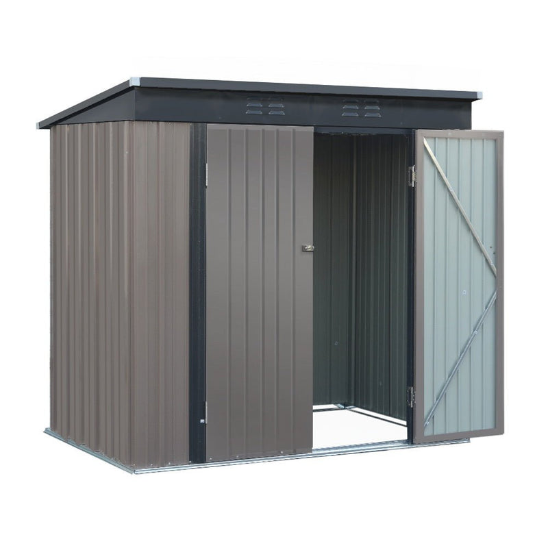 Home & Garden > Storage - Giantz Garden Shed Sheds Outdoor Storage 1.95x1.31M Steel Workshop House Tool - Garden Yard