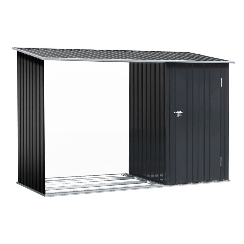 Home & Garden > Storage - Giantz Garden Shed Sheds Outdoor Tool 2.49x1.04M Storage Workshop House Galvanised Steel - Garden Yard