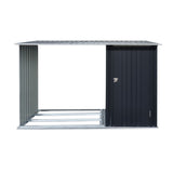 Home & Garden > Storage - Giantz Garden Shed Sheds Outdoor Tool 2.49x1.04M Storage Workshop House Galvanised Steel - Garden Yard